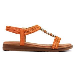 Lunar Womens/Ladies Portofino Sandals / Orange